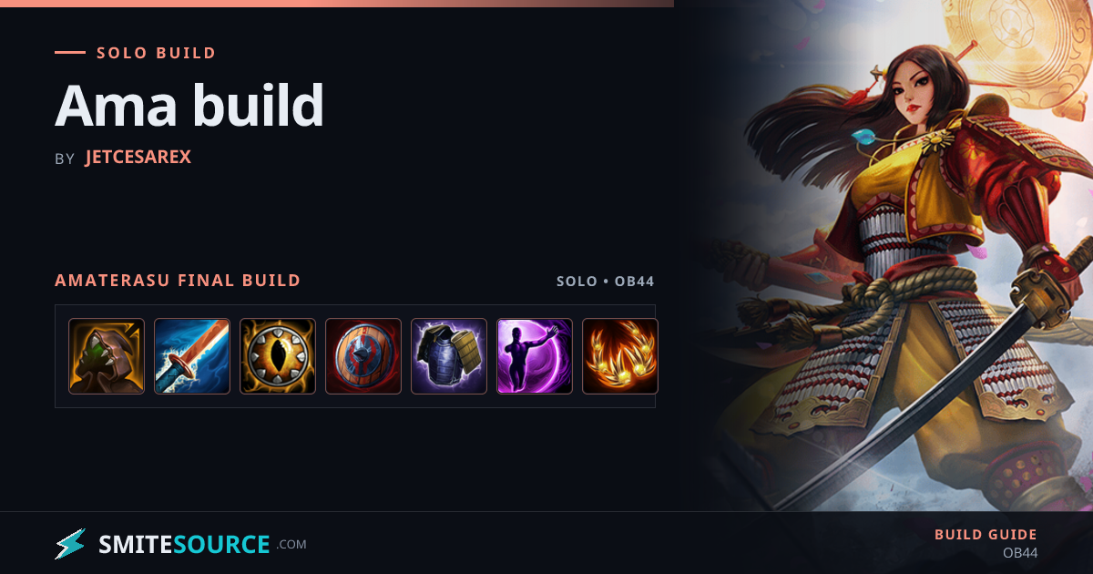 Amaterasu Solo Build Smite 2: Ama build | SmiteSource