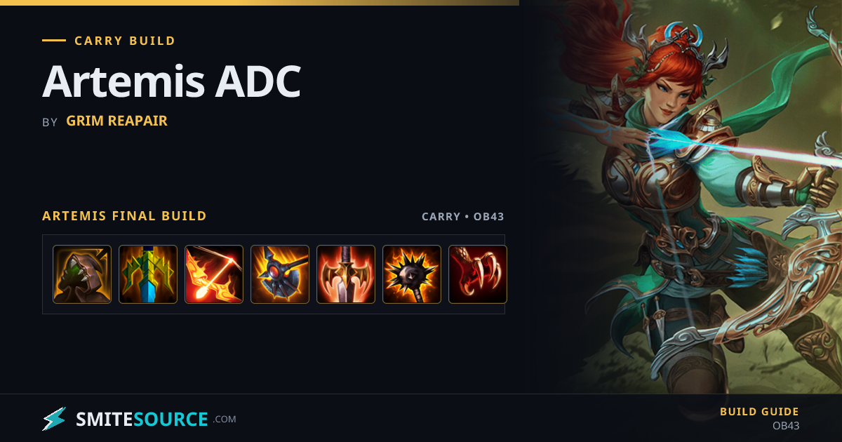 Artemis Carry Build Smite 2: Artemis ADC | SmiteSource