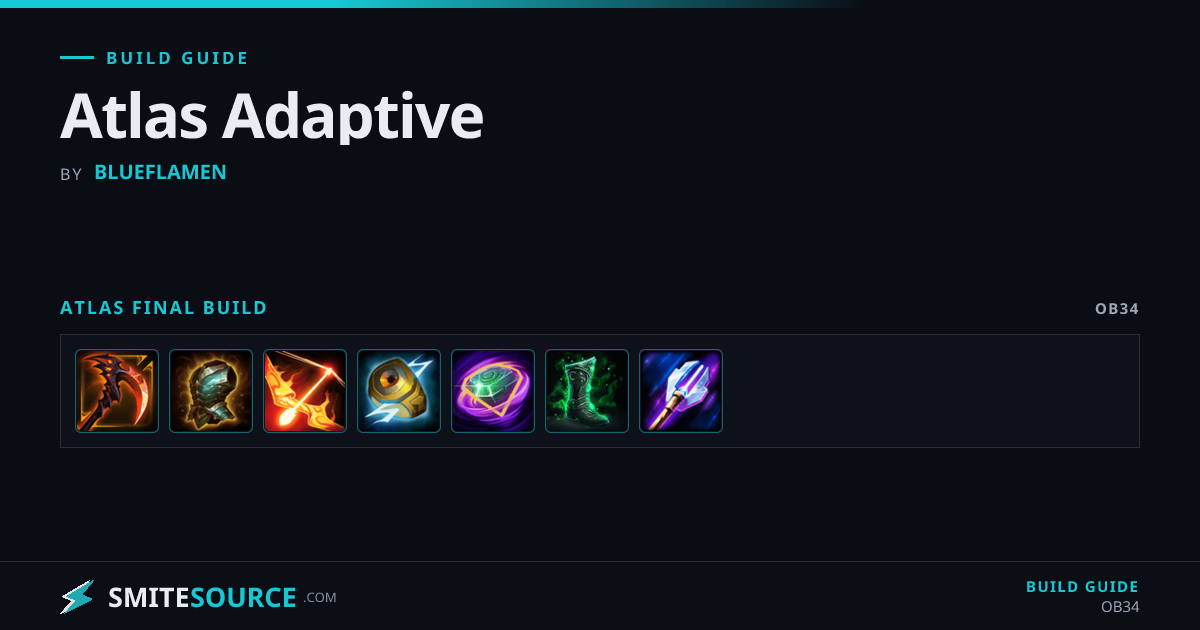 Atlas Item Build Smite 2: Atlas Adaptive | SmiteSource