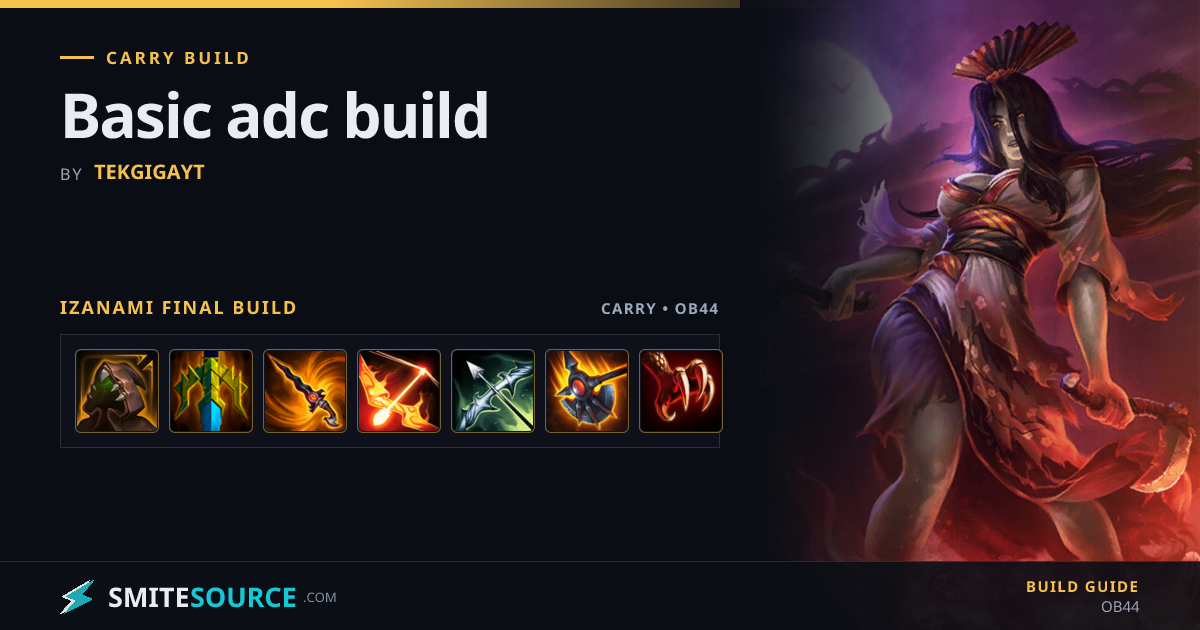 Izanami Carry Build Smite 2: Basic adc build | SmiteSource