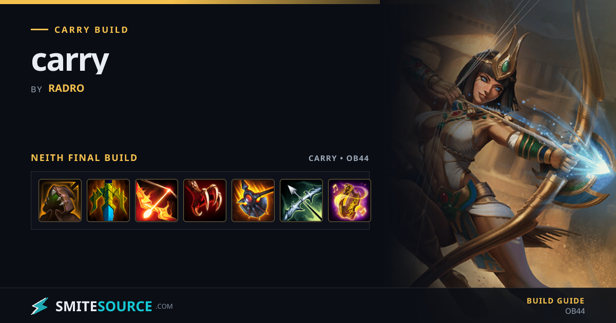Neith Carry Build Smite 2: carry | SmiteSource