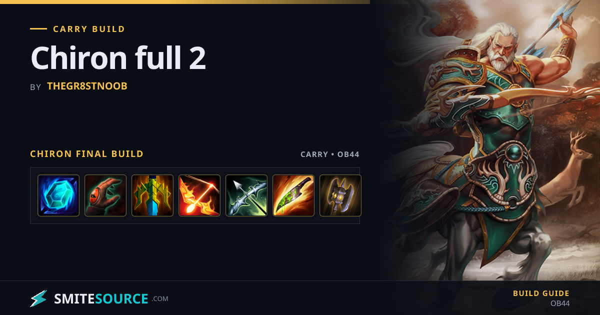 Chiron Carry Build Smite 2: Chiron full 2 | SmiteSource