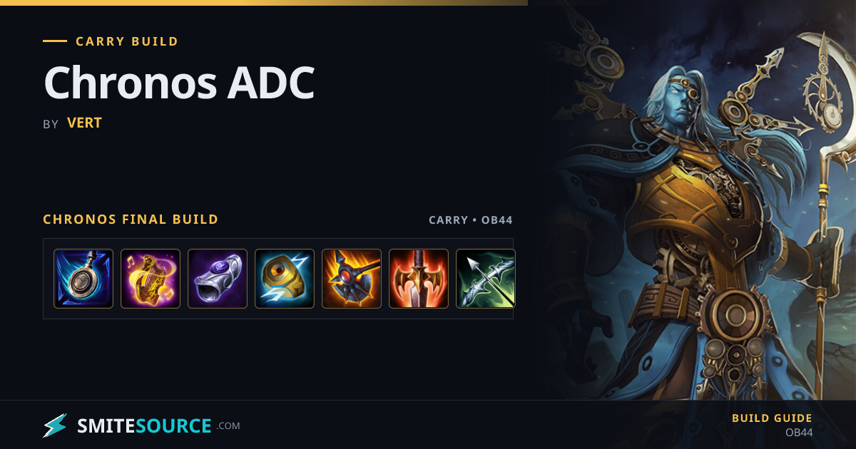 Chronos Carry Build Smite 2: Chronos ADC | SmiteSource