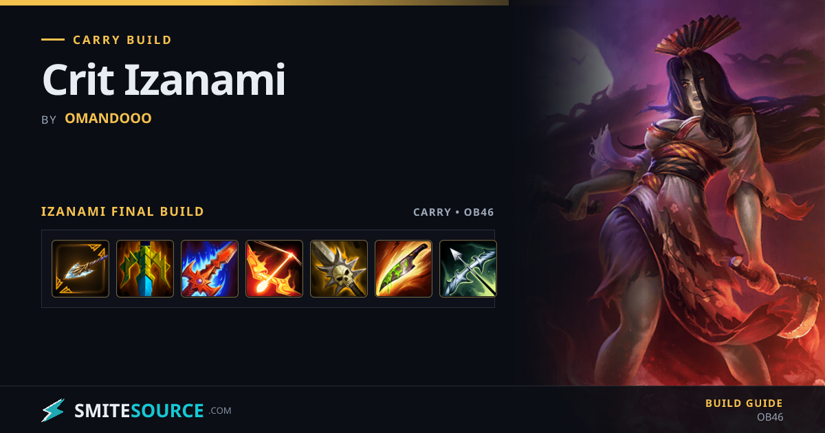 Izanami Carry Build Smite 2: Crit Izanami | SmiteSource