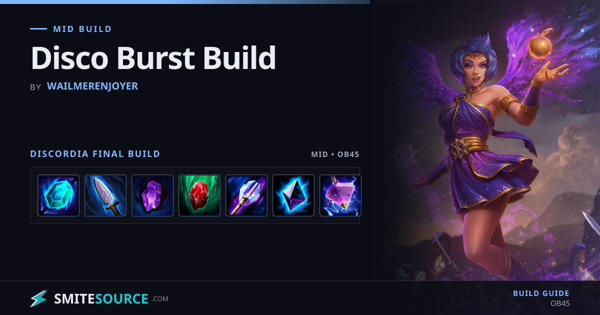 Discordia Mid Build Smite 2: Disco Burst Build | SmiteSource