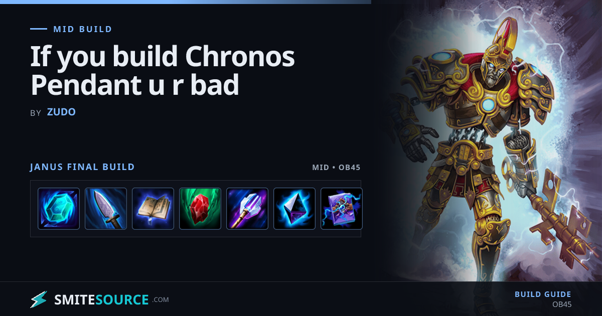 Janus Mid Build for Smite 2 by Zudo | SmiteSource