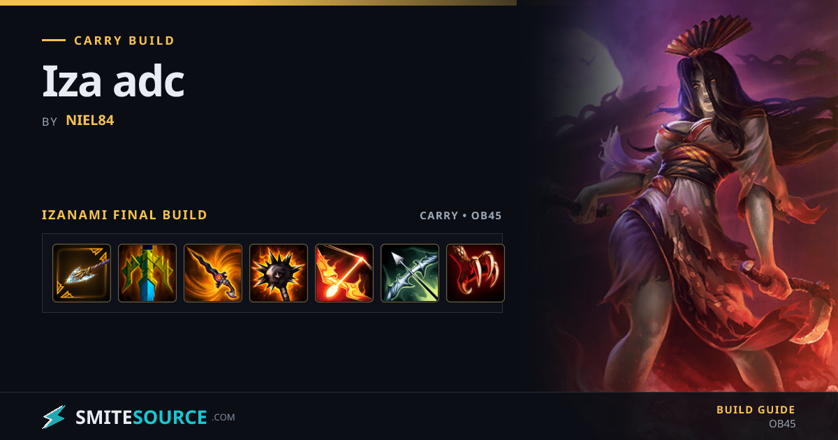 Izanami Carry Build Smite 2: Iza adc | SmiteSource