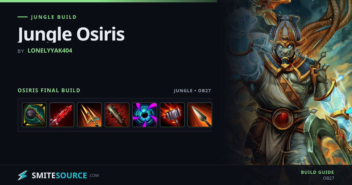Osiris Build - Jungle Osiris | SmiteSource