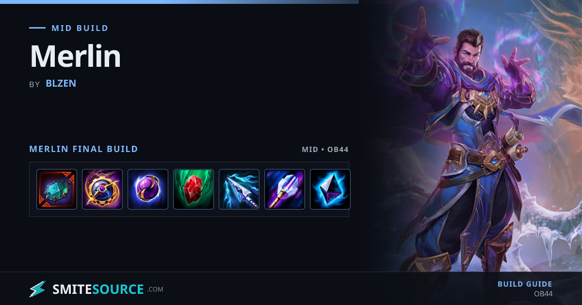 Merlin Mid Build Smite 2: Merlin | SmiteSource