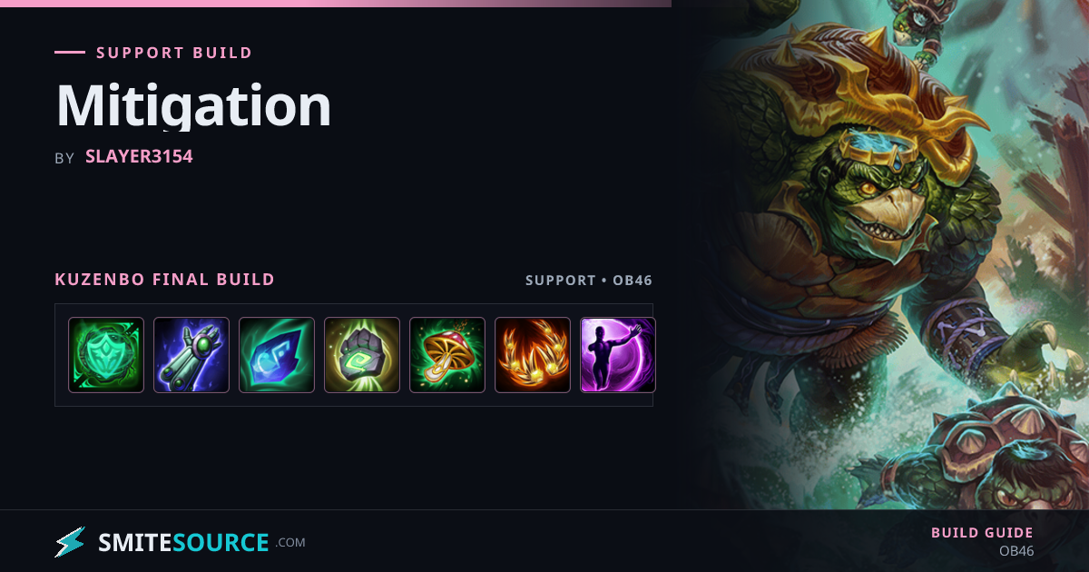 Kuzenbo Support Build Smite 2: Mitigation | SmiteSource