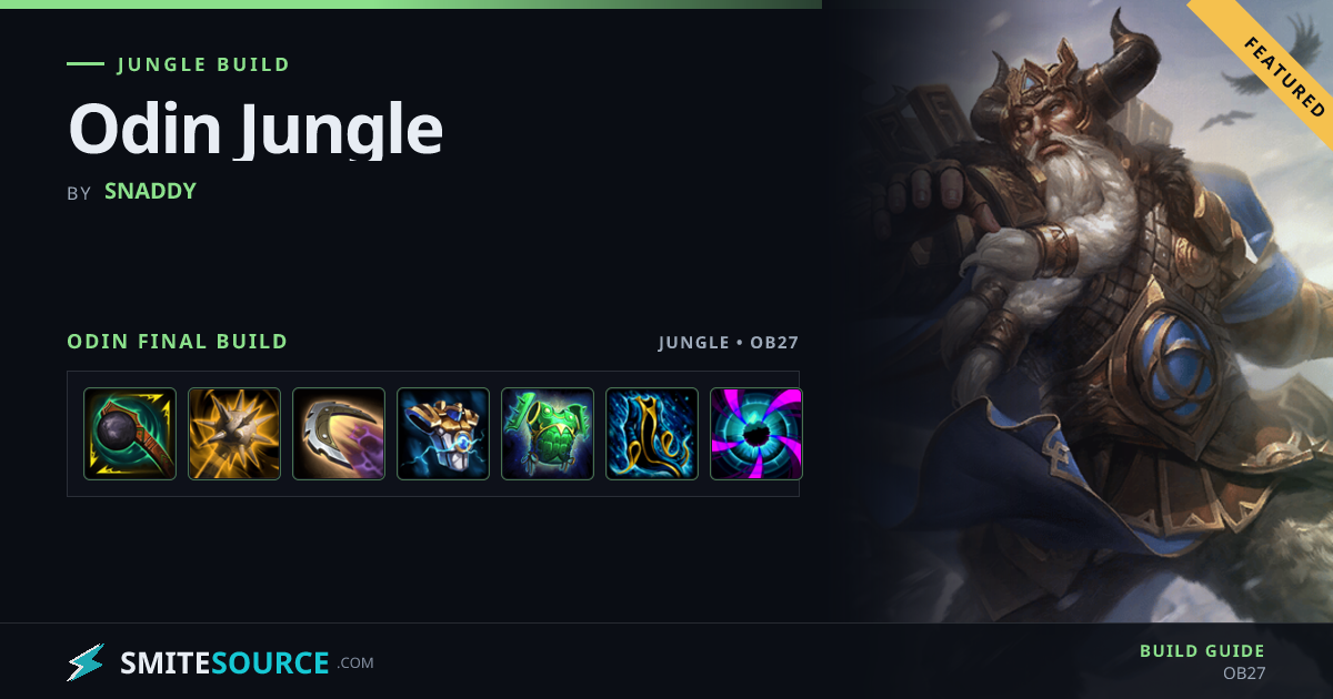 Odin Build - Odin Jungle | SmiteSource