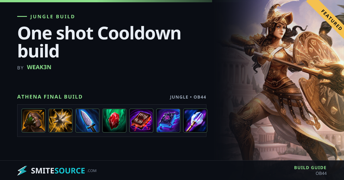 Athena Jungle Build Smite 2: One shot Cooldown build