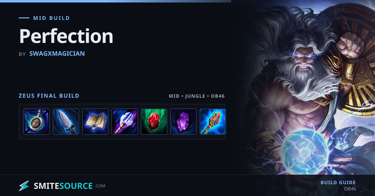 Zeus Mid/Jungle Build Smite 2: Perfection | SmiteSource