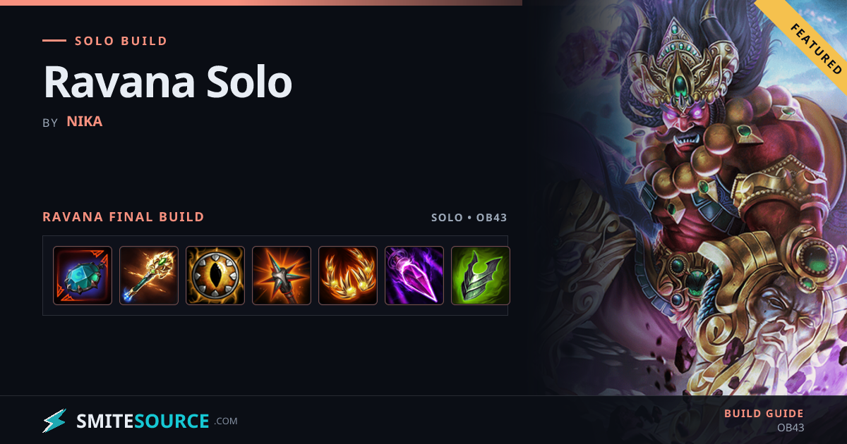Ravana Solo Build Smite 2: Ravana Solo | SmiteSource