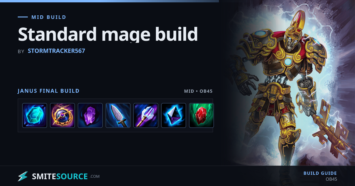 Janus Mid Build Smite 2: Standard mage build | SmiteSource