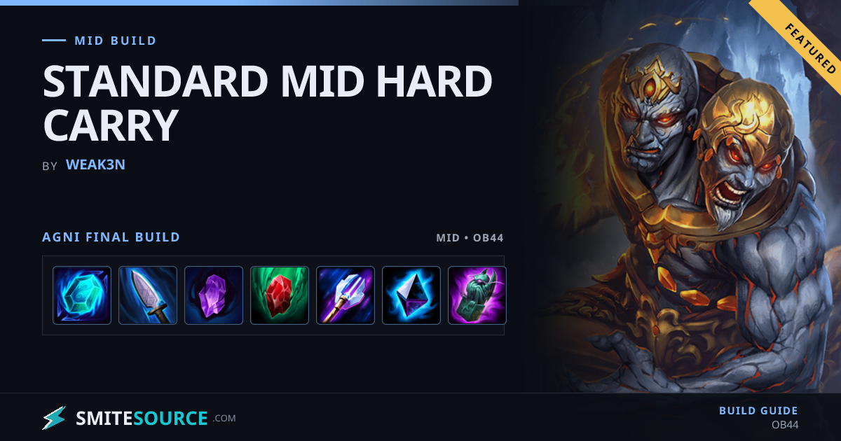 Agni Mid Build Smite 2: STANDARD MID HARD CARRY