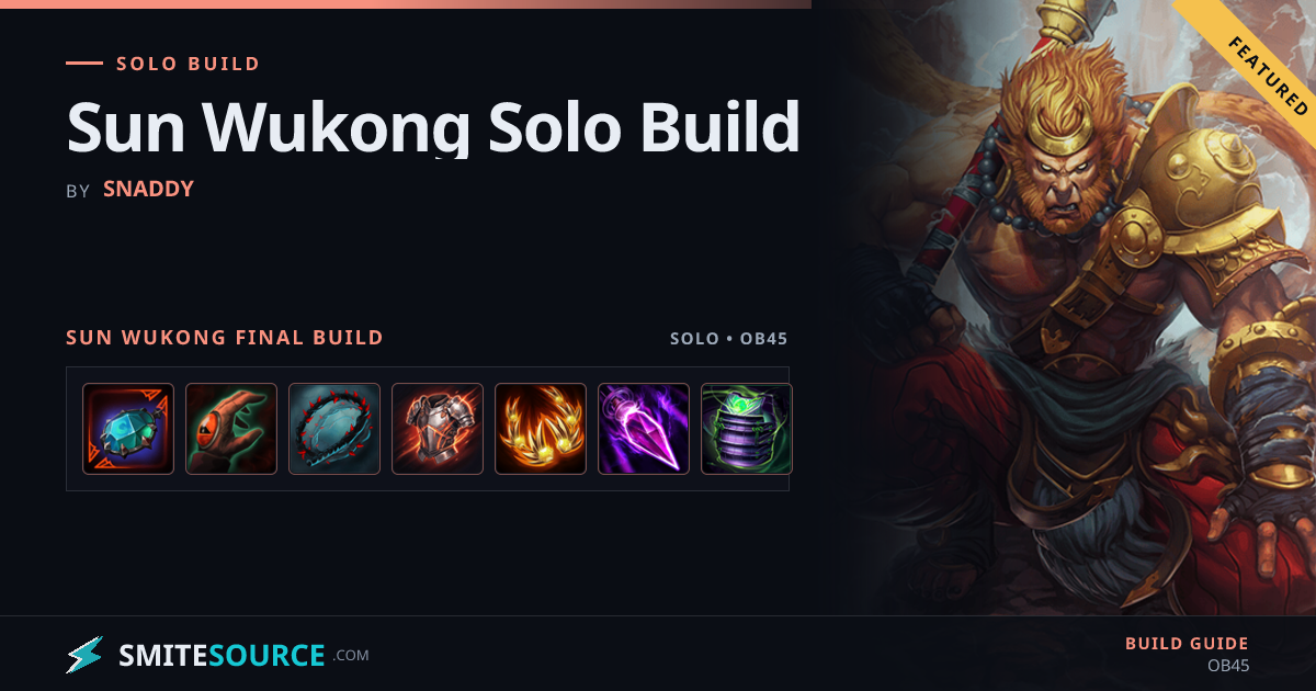Sun Wukong Solo Build Smite 2: Sun Wukong Solo Build