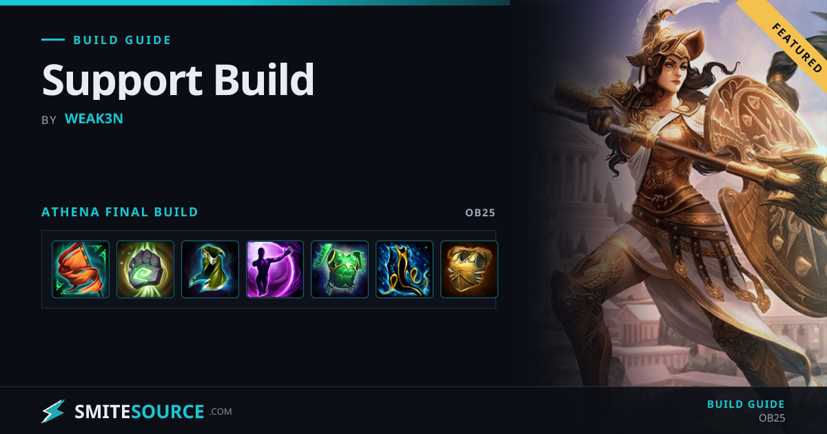 Athena Build - Support Build | SmiteSource