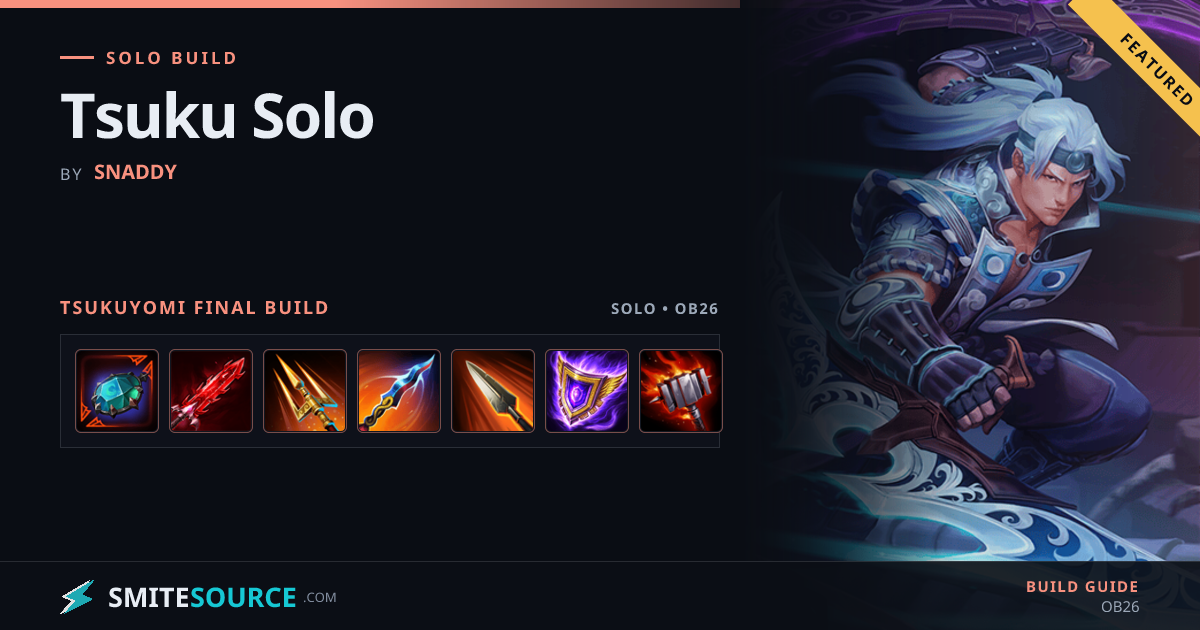 Tsukuyomi Build - Tsuku Solo | SmiteSource