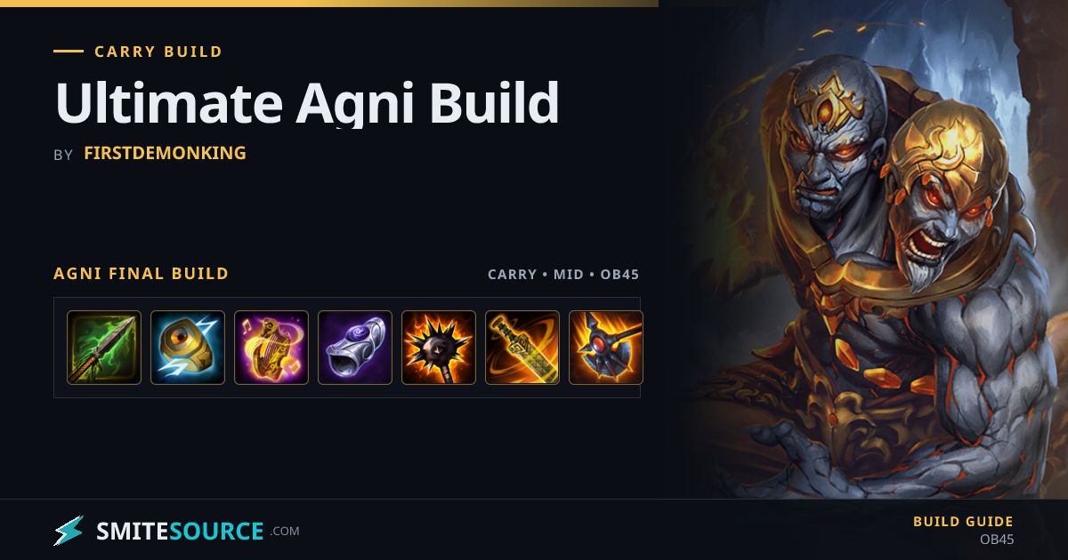 Agni Carry/Mid Build Smite 2: Ultimate Agni Build