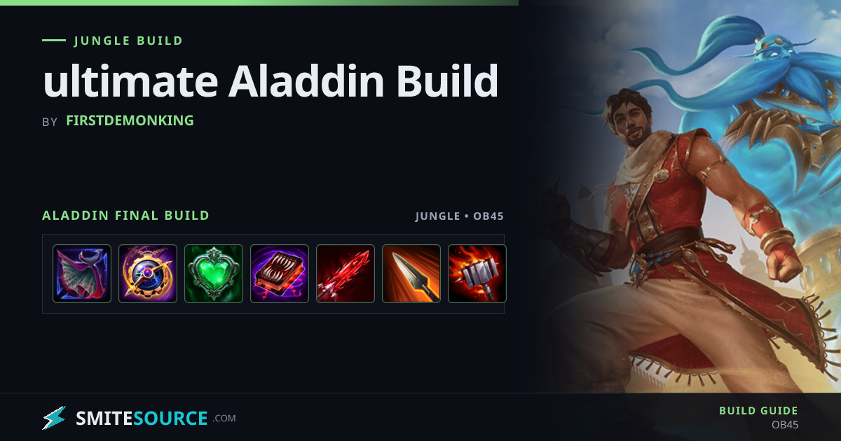 Aladdin Jungle Build Smite 2: ultimate Aladdin Build