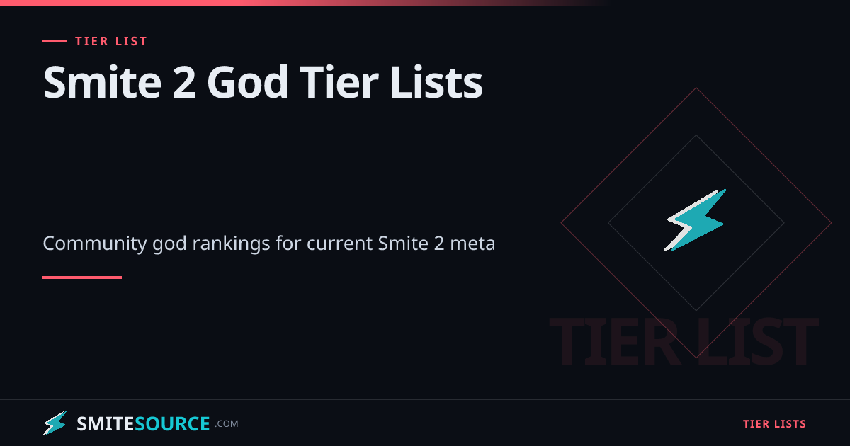 Smite 2 Featured God Tier Lists | SmiteSource